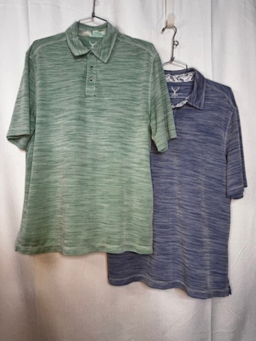 419. Nikoby Space Dye Polo Shirt Bundle 2-Pack Men's Size L
